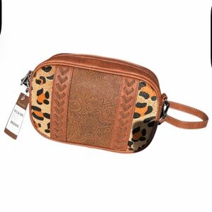 NWT Montana West Brown Patterned Women's Bag.